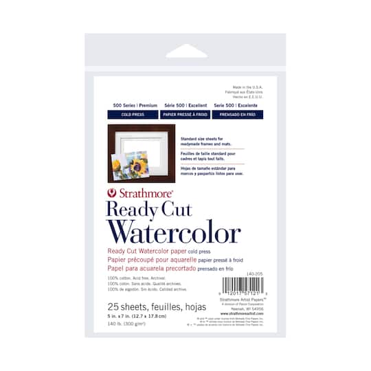 Strathmore® 500 Series Cold Press Ready Cut Watercolor Paper